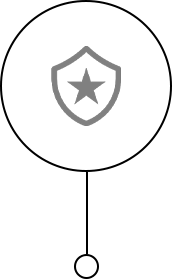 Shield with star icon